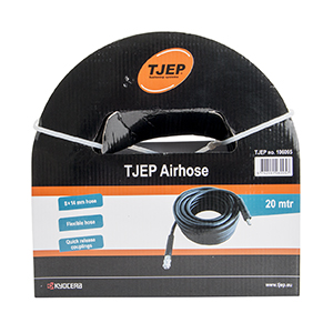  TJEP Druckluftschlauch, 8/14 mm poly inkl. Luftnippel und Kupplung