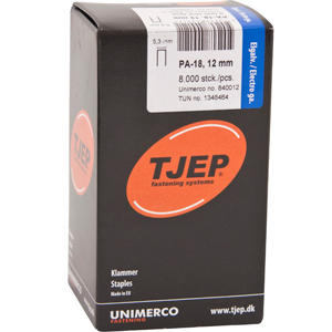 TJEP PA-18 Klammern 12 mm, geharzt